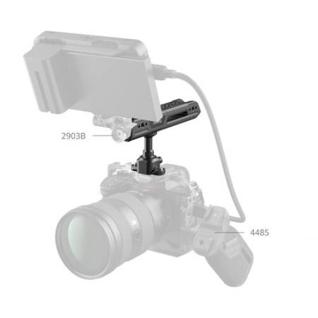 SmallRig 4152 - uchwyt z zaciskiem NATO, przykład użycia